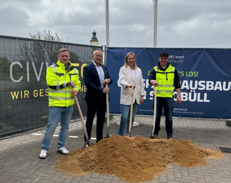 Startschuss für Glasfaserausbau in Schobüll