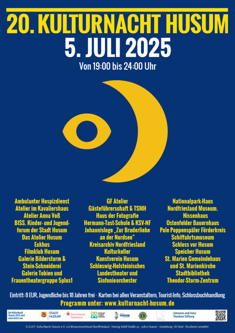 20. Husumer KulturNacht am 5. Juli 2025