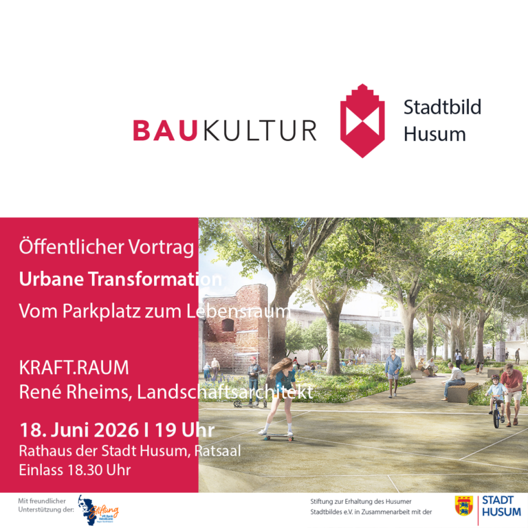 Vortrag im Husumer Rathaus: Lebenswerte Räume für eine nachhaltige Zukunft